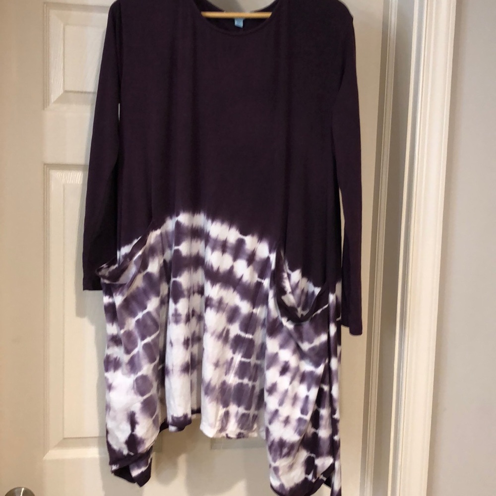 💫She & Sky Purple TIE DYE  Asymmetric Size M💫